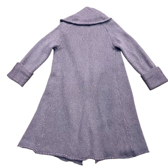 Soft Surroundings Telluride Mohair Wool Long Cardigan, Purple, XS - Picture 7 of 8